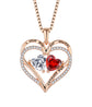 S925 silver heart necklace