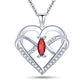 nfinity Butterfly Heart Necklace for Women – 14K White Gold Plated Pendant with 5A Cubic Zirconia, Elegant Love Jewelry Gift for Her
