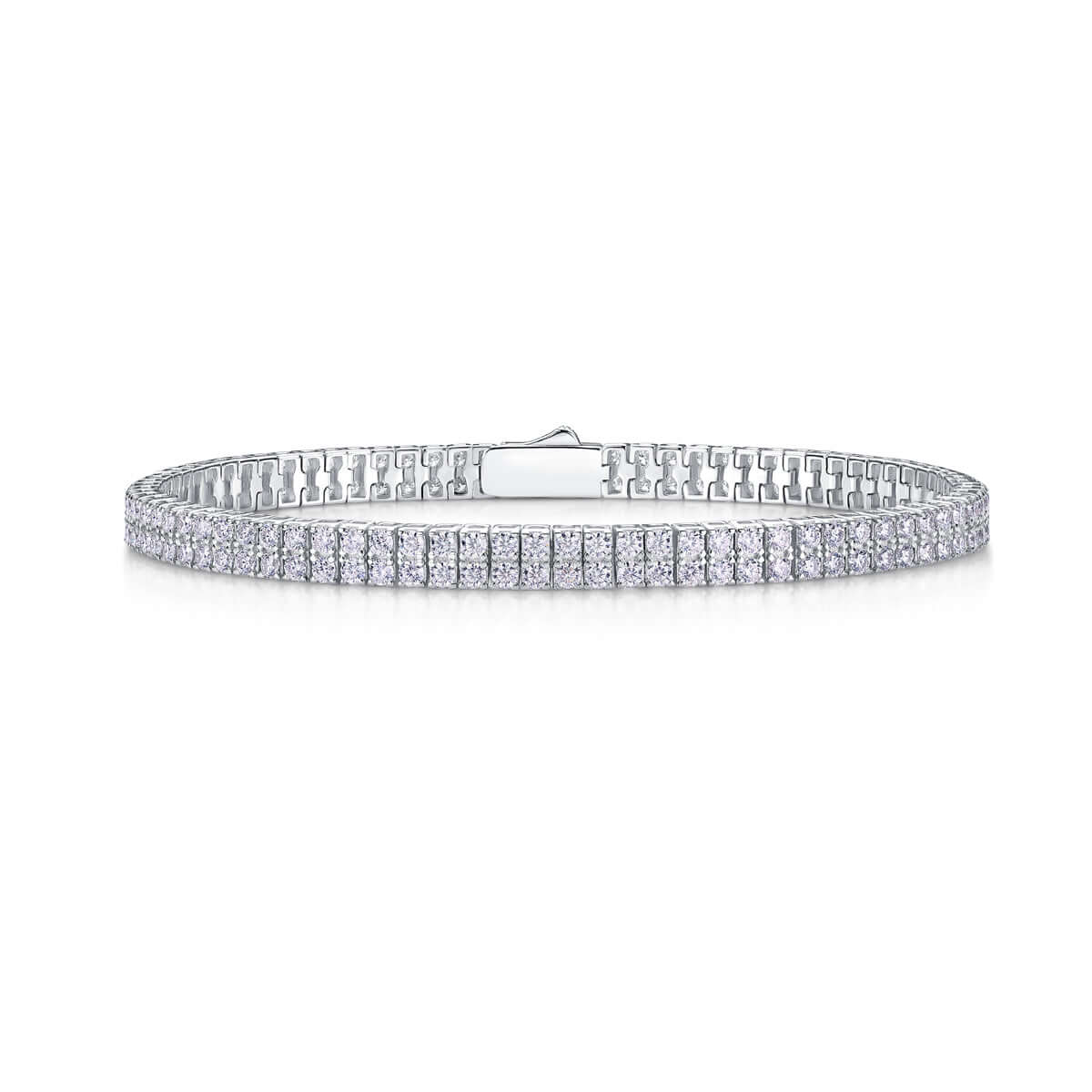 Light And Shadow Around The Wrist - Set With Top Quality Morganite On S925 Silver Electroplated Platinum Hand Chain Diamond Jewelry Bracelet Luxury Fashion Jewelry.