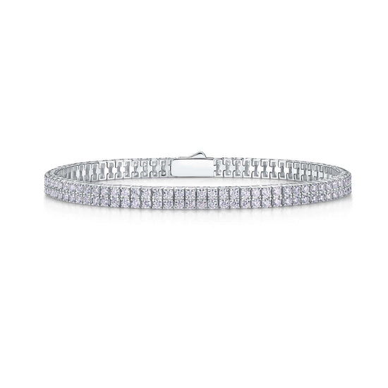 Light And Shadow Around The Wrist - Set With Top Quality Morganite On S925 Silver Electroplated Platinum Hand Chain Diamond Jewelry Bracelet Luxury Fashion Jewelry.