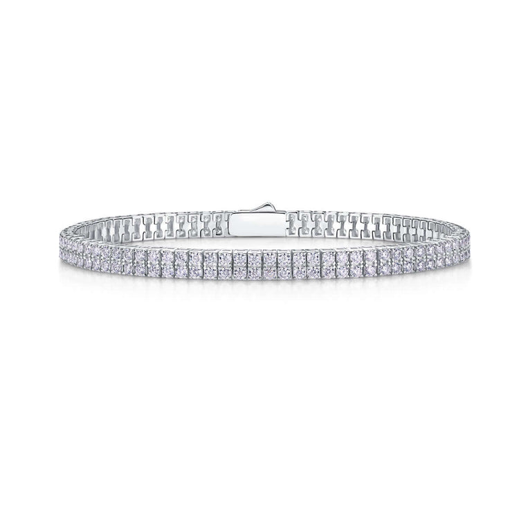 Light And Shadow Around The Wrist - Set With Top Quality Morganite On S925 Silver Electroplated Platinum Hand Chain Diamond Jewelry Bracelet Luxury Fashion Jewelry.