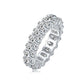 Luo Shen - A Wedding Ring Set With Top-quality Egg-shaped Moissanite S925 Silver And Platinum-plated Diamond. The Ring Can Be Inspected With A Diamond Pen.
