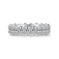 Luo Shen - A Wedding Ring Set With Top-quality Egg-shaped Moissanite S925 Silver And Platinum-plated Diamond. The Ring Can Be Inspected With A Diamond Pen.