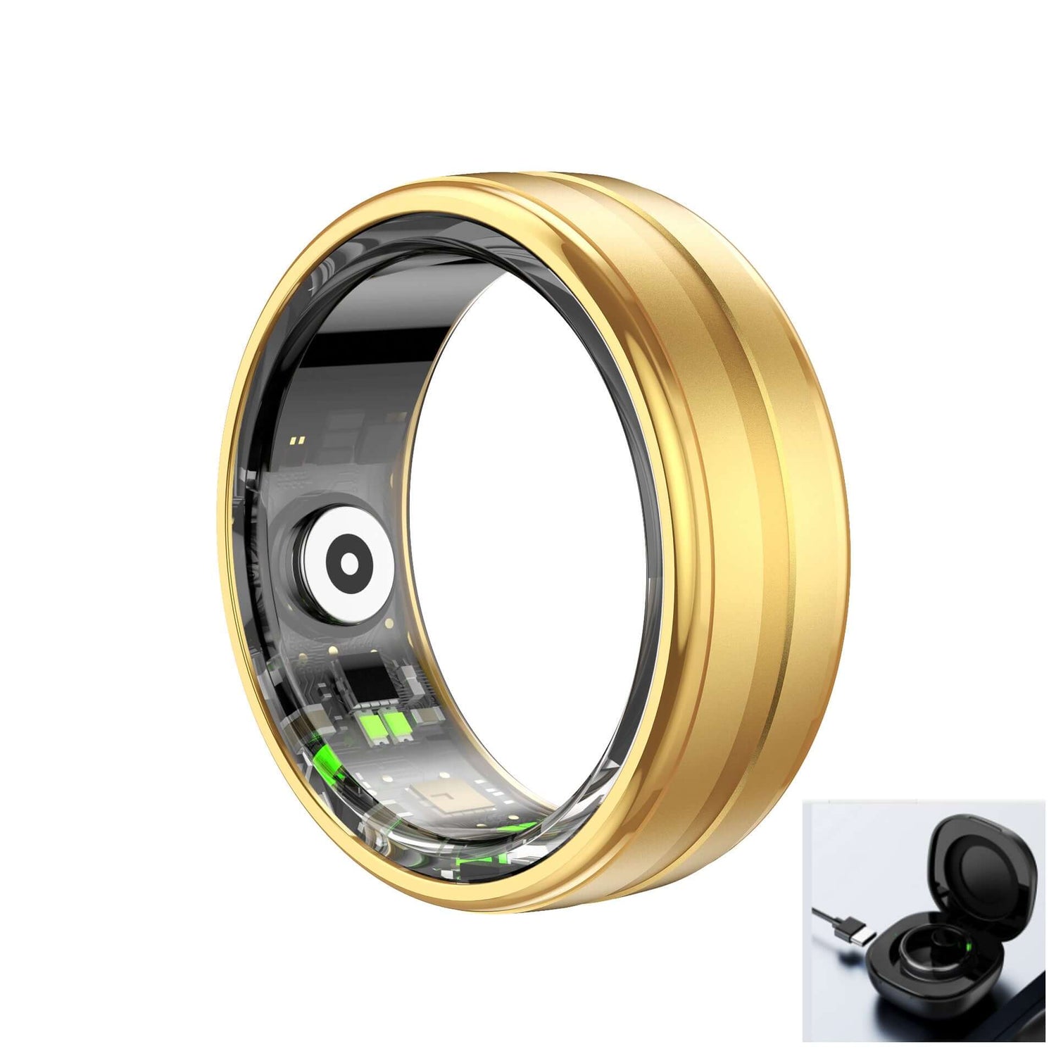 R6 Smart Health Ring – Sleep, Heart Rate & Blood Oxygen Monitor | 5ATM Waterproof Fitness Tracker, sleek design