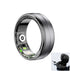 R6 Smart Health Ring – Sleep, Heart Rate & Blood Oxygen Monitor | 5ATM Waterproof Fitness Tracker showcased next to its charging case.